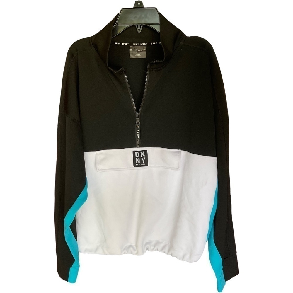 - DKNY 1/2 ZIP PULLOVER SPORTS TOP SIZE M - Picture 1 of 6